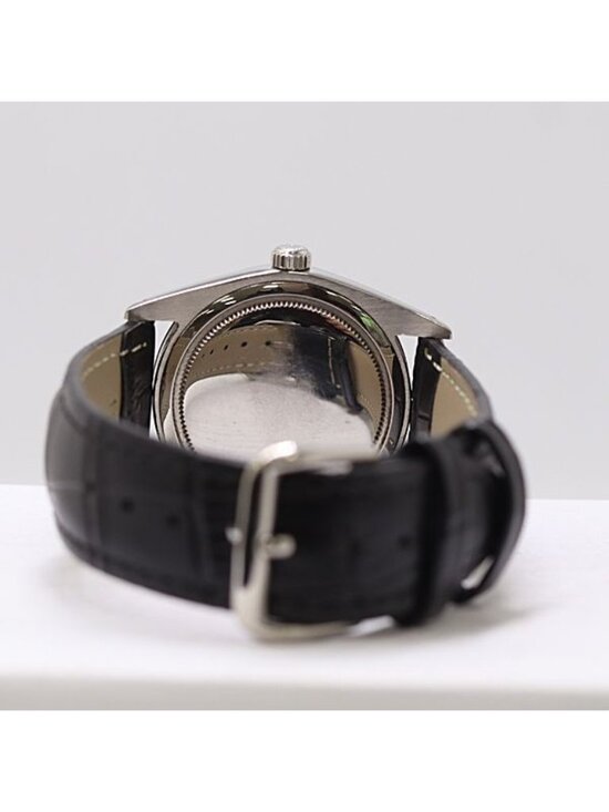 Rolex Oyster Date Hand Wound Black Dial Watch